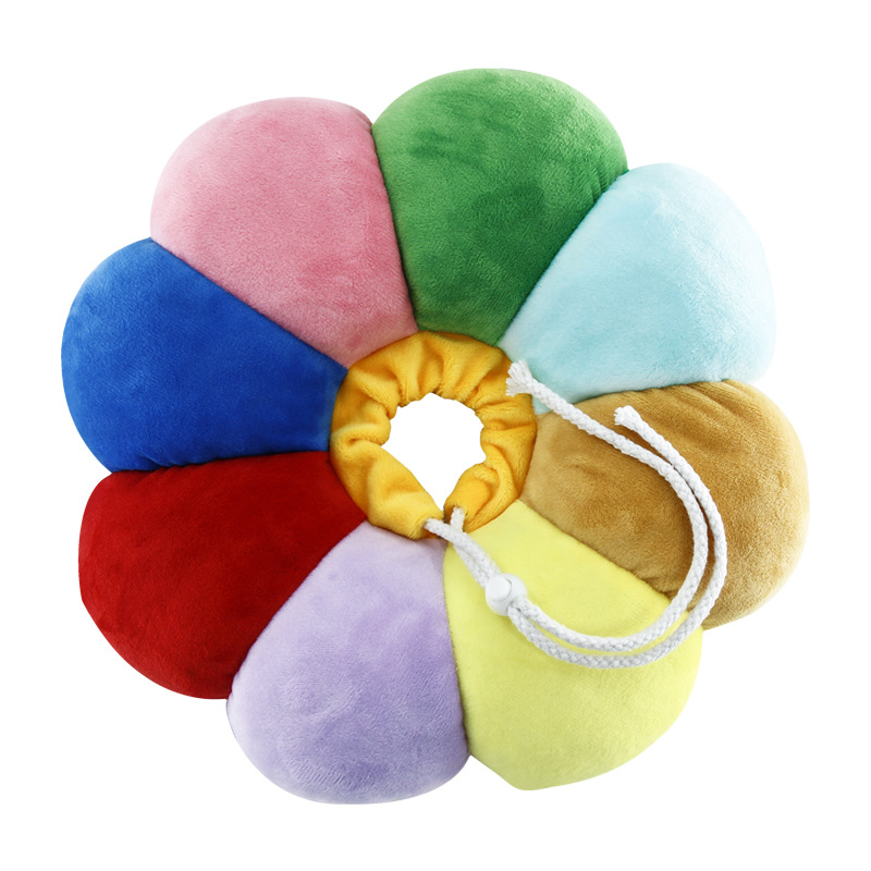 Pet Supplies Sunflower Multicolored Anti-Bite Anti-licking General Soft Protective Collar Sunflower Bib For Cats And Dogs