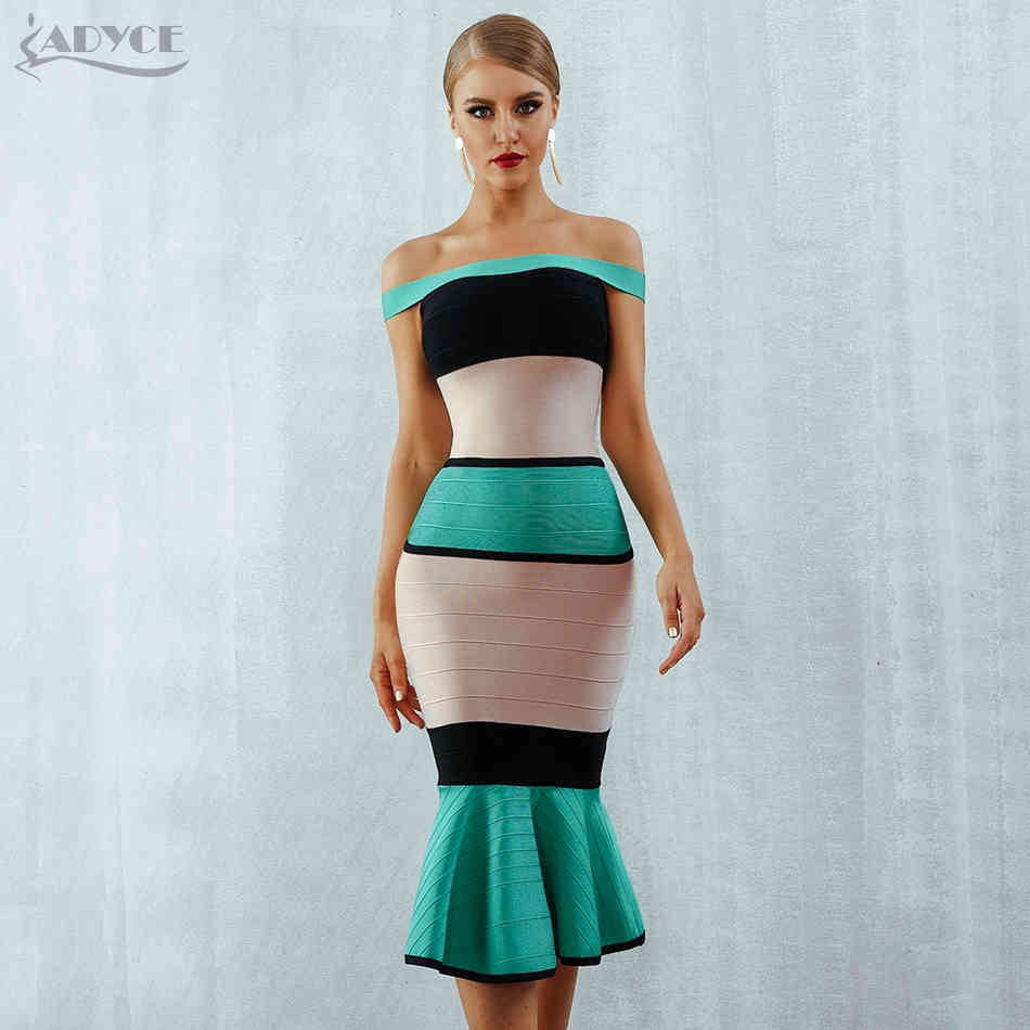 Summer Green Bandage Dress Women Sexy Slash Neck Short Sleeve Off Shoulder Club Celebrity Evening Party 210423