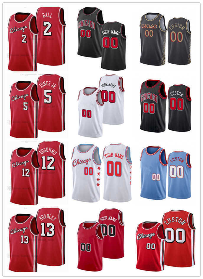 75th Mens Womens ChicagoBulls2 Lonzo Ball 13 Tony Bradley 12 Ayo Dosunmu 3 Devon Dotson 5 Derrick Jones Jr. Basketball J, Black;red
75th Mens Womens ChicagoBulls2 Lonzo Ball 13 Tony Bradley 12 Ayo Dosunmu 3 Devon Dotson 5 Derrick Jones Jr. Basketball J, Black;red