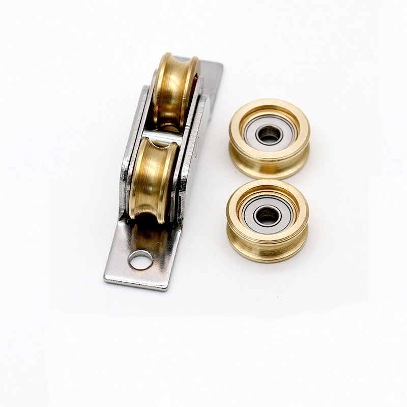 Furniture Caster Plastic Steel Sliding Door Pulley Cabinet Wardrobe Wheel Window Roller Household Hardware Part
