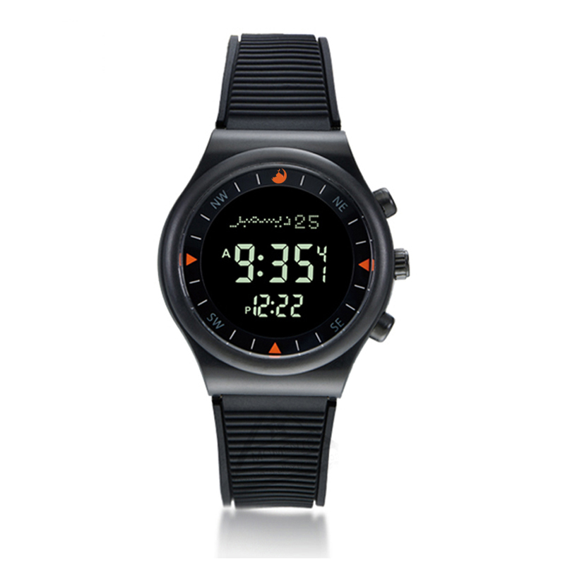 Muslim Azan Watch for Prayer with Qibla Compass Adhan Alarm Hijri Calendar Islamic Al Harameen Fajr Time Wristwatch Arabic Clockg, Black black
Muslim Azan Watch for Prayer with Qibla Compass Adhan Alarm Hijri Calendar Islamic Al Harameen Fajr Time Wristwatch Arabic Clockg, Black black