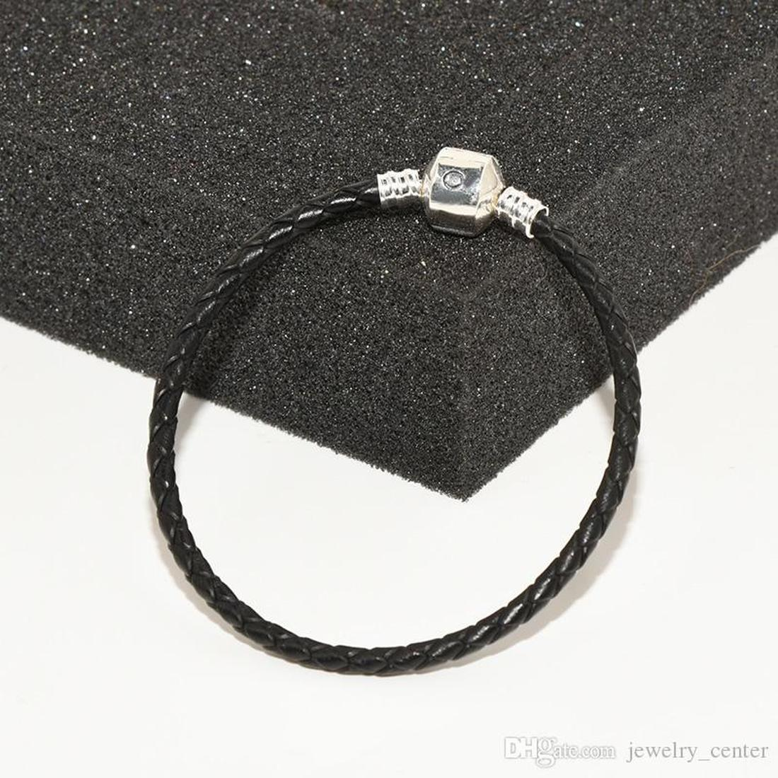 Designer Jewelry 925 Silver Bracelet Charm Bead fit Pandora Black Leather Hand Chain Slide Bracelets Beads European Style Charms Beaded Murano, Golden;silver
Designer Jewelry 925 Silver Bracelet Charm Bead fit Pandora Black Leather Hand Chain Slide Bracelets Beads European Style Charms Beaded Murano, Golden;silver