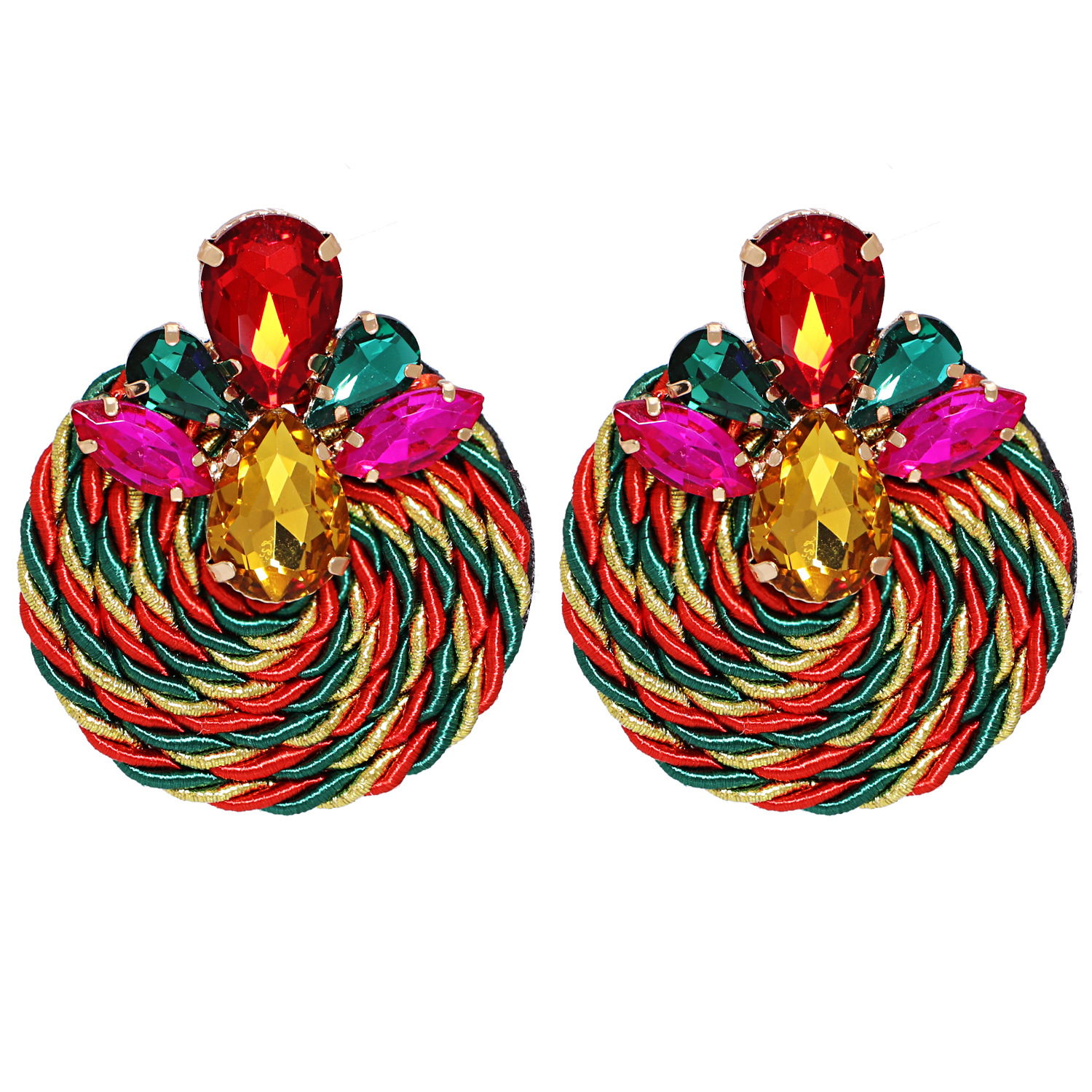 Colorful Crystal Earrings for Women Rhinestone Handmade Round Dangle Earring Fashion Jewelry Accessories
Colorful Crystal Earrings for Women Rhinestone Handmade Round Dangle Earring Fashion Jewelry Accessories