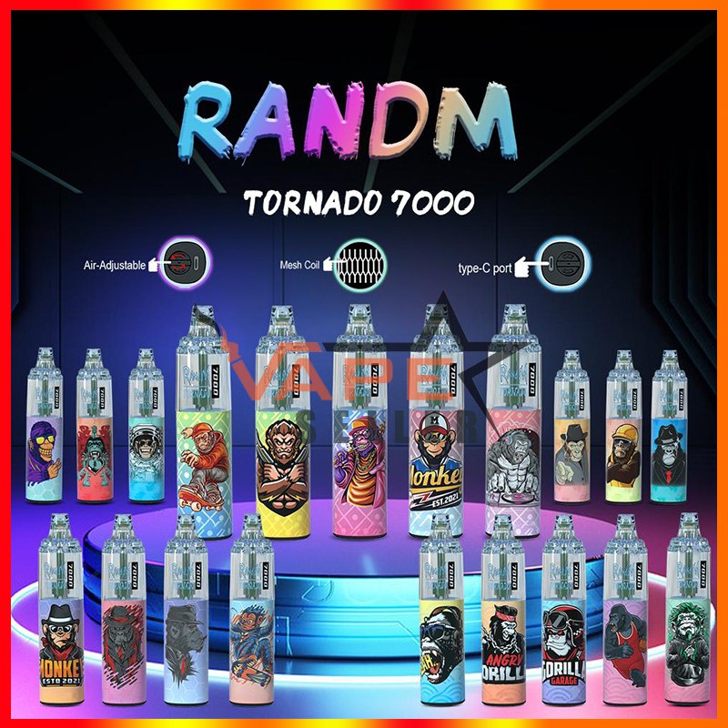 Authentic RandM TORNADO 7000 Puffs Disposable Vape Pen E Cigarette With Airflow Control Mesh Coil 1000mAh Rechargeable Battery 14ml Pod Glowing Colors Kit
Authentic RandM TORNADO 7000 Puffs Disposable Vape Pen E Cigarette With Airflow Control Mesh Coil 1000mAh Rechargeable Battery 14ml Pod Glowing Colors Kit