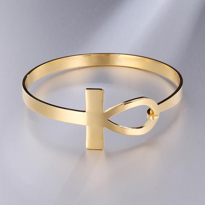 Charm Bracelets WT-REB005 Ancient Egyptian Cross Bracelet Symbol Of Life Pharaoh Anka Stainless Steel High Polish Bangle
Charm Bracelets WT-REB005 Ancient Egyptian Cross Bracelet Symbol Of Life Pharaoh Anka Stainless Steel High Polish Bangle