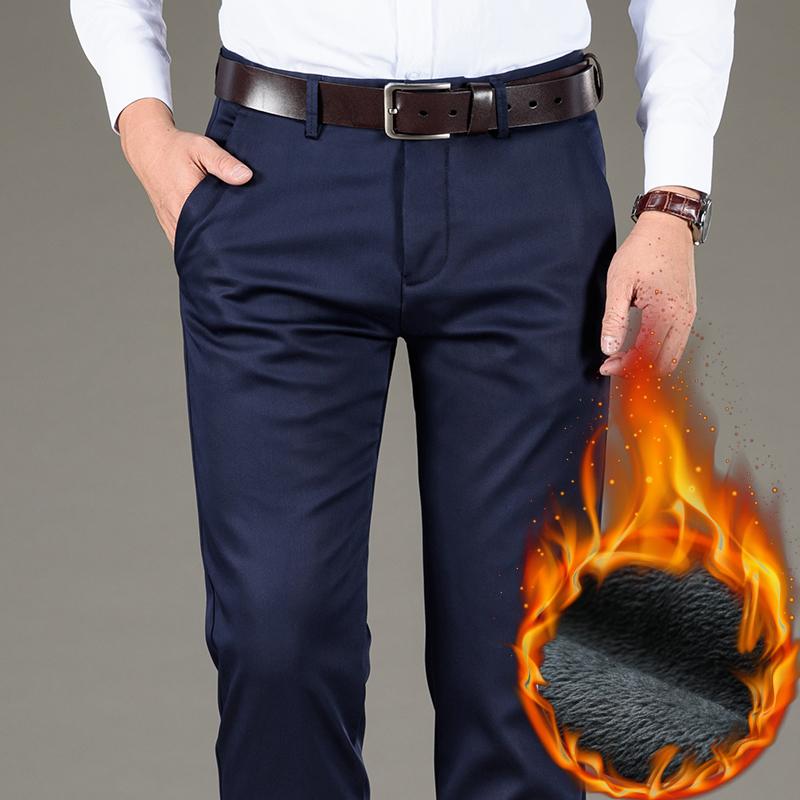 Men's Pants 2021 Plus Cashmere Straight-leg Fashion Casual Stretch Business Suits Male Winter Warm Fleece Trousers, Black
Men's Pants 2021 Plus Cashmere Straight-leg Fashion Casual Stretch Business Suits Male Winter Warm Fleece Trousers, Black