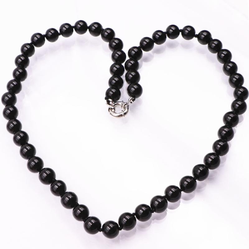 Round Beads Strand Short Chain Necklace For Women Black 8 10 12mm Baking Paint Glass Lacquer Beaded Necklaces Jewelry 18" A576 Chokers
Round Beads Strand Short Chain Necklace For Women Black 8 10 12mm Baking Paint Glass Lacquer Beaded Necklaces Jewelry 18" A576 Chokers