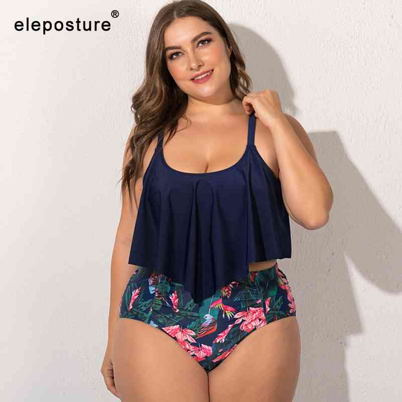Sexy Plus Size Bikini Women Swimsuit Ruffle High Waist Swimwear Printed Bathing Suits Summer Beach Wear Swimming Suit L-5XL 210521, Royal blue
Sexy Plus Size Bikini Women Swimsuit Ruffle High Waist Swimwear Printed Bathing Suits Summer Beach Wear Swimming Suit L-5XL 210521, Royal blue
