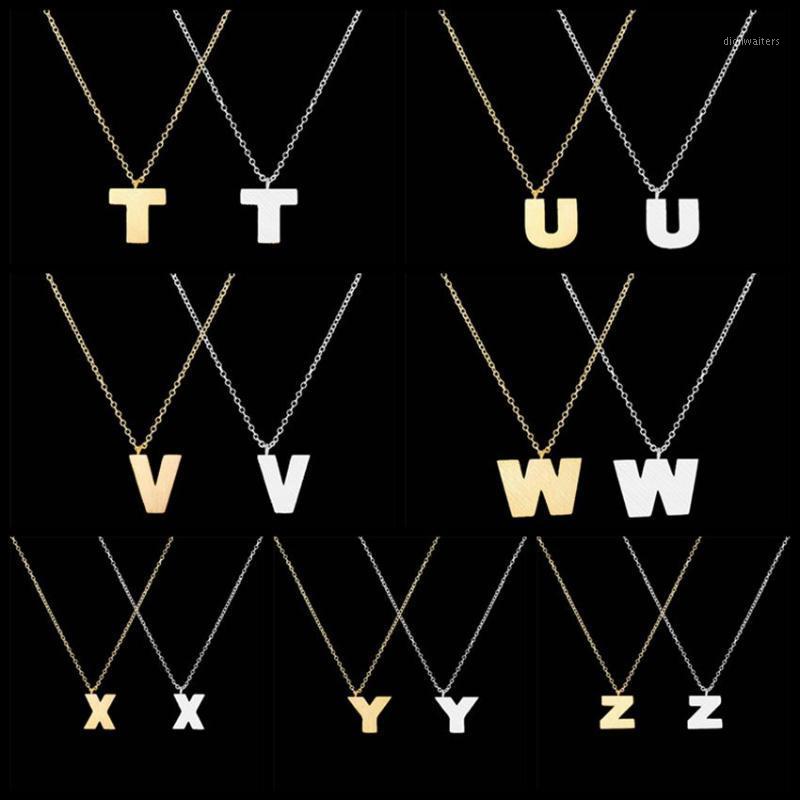 1pcs Initial Letter T-Z Alphabet Necklace Pendant Gold Silver Color Friendship Necklaces Bridal Shower Jewelry Kolye Bayan Chains
1pcs Initial Letter T-Z Alphabet Necklace Pendant Gold Silver Color Friendship Necklaces Bridal Shower Jewelry Kolye Bayan Chains
