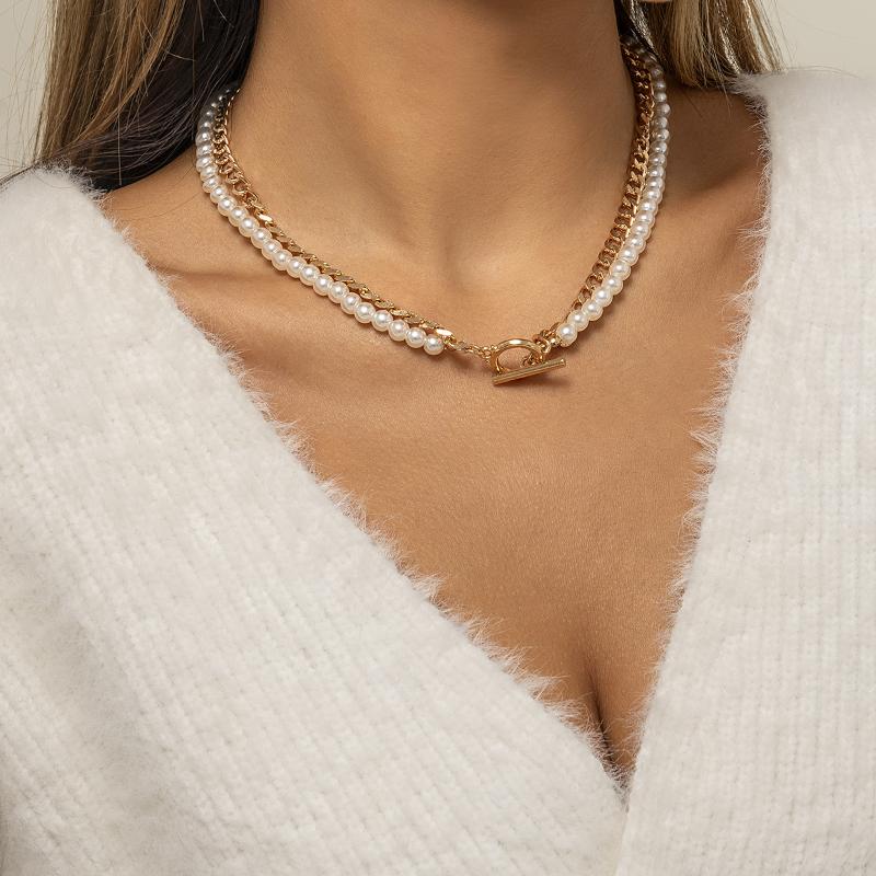Chains Necklace For Woman Simplicity Pearl Fashion Temperament Pendants Chain Women Accessories Vintage Weeding Jewelry
Chains Necklace For Woman Simplicity Pearl Fashion Temperament Pendants Chain Women Accessories Vintage Weeding Jewelry