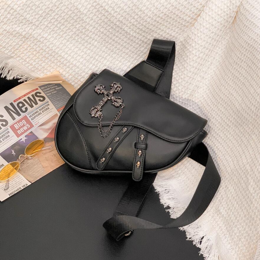 Factory wholesale mens shoulder bags street personalized rivet handbag outdoor trend chain decoration men backpack fashion rivet punk chest bag, Black
Factory wholesale mens shoulder bags street personalized rivet handbag outdoor trend chain decoration men backpack fashion rivet punk chest bag, Black