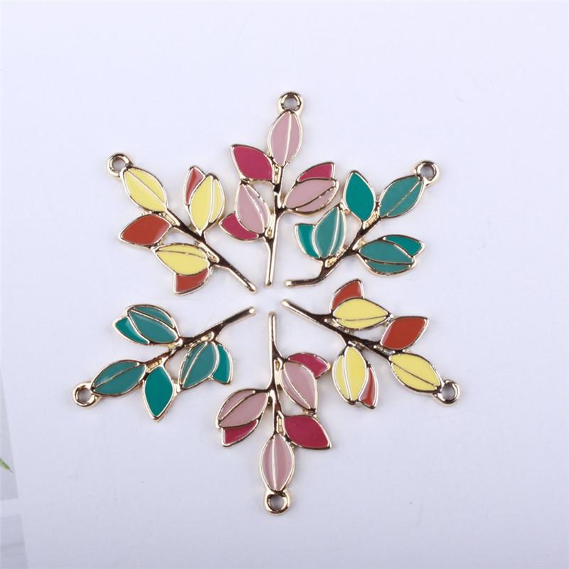 Charms 5pcs DIY Jewelry Accessories Bright Gold Oil Drop Alloy Pendant Multicolor Branches And Leaves Handmade Gift, Bronze;silver
Charms 5pcs DIY Jewelry Accessories Bright Gold Oil Drop Alloy Pendant Multicolor Branches And Leaves Handmade Gift, Bronze;silver