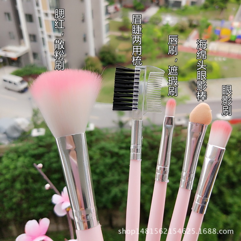 100sets 5PCS/Set Professional Cosmetic Makeup Brushes Set / Styling Tools Accessories Foundation Beauty Fashion