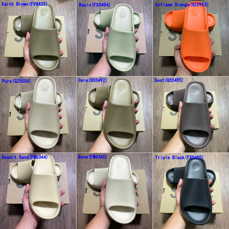 2021 Kanye Slide Slipper Bone Resin Desert Sand Earth Brown Soot Pure Summer Fashion Flat Slides Men Women Beach Sandal Sneaker Foam Runner 36-47, #1 triple black(fx0495)
2021 Kanye Slide Slipper Bone Resin Desert Sand Earth Brown Soot Pure Summer Fashion Flat Slides Men Women Beach Sandal Sneaker Foam Runner 36-47, #1 triple black(fx0495)