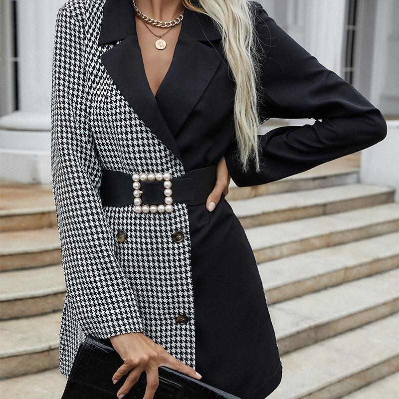 Women' Suits & Blazers Plaid Female Blazer Women 2021 Long Sleeve Jacket For Autumn Double Breasted And Coat, Black
Women' Suits & Blazers Plaid Female Blazer Women 2021 Long Sleeve Jacket For Autumn Double Breasted And Coat, Black
