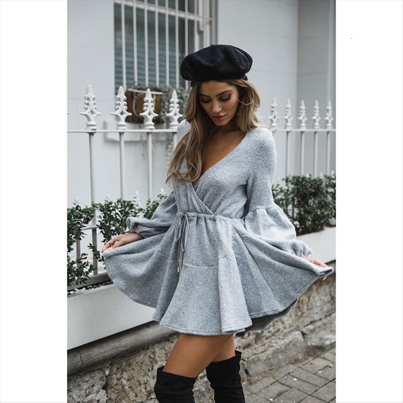 knitted sweater autumn winter womens dress v neck ruffle warm lace up short dresses casual long sleeve solid a, Black;gray
knitted sweater autumn winter womens dress v neck ruffle warm lace up short dresses casual long sleeve solid a, Black;gray