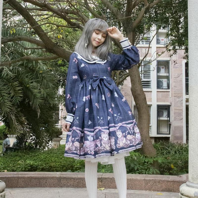 Casual Dresses Royal Fairy Japanese Style Soft Sister Lolita Dress Female Mori Girls Shirayuki Cartoon Pattern Printed Gown F1307, White
Casual Dresses Royal Fairy Japanese Style Soft Sister Lolita Dress Female Mori Girls Shirayuki Cartoon Pattern Printed Gown F1307, White