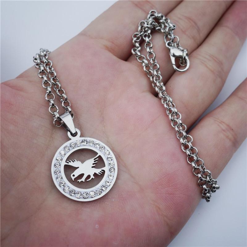 Pendant Necklaces Stainless Steel Rhinestone Eagle Necklace Crystal Stone Fashion Bird Jewelry For Women Girls 12 Pcs/lot Wholesale
Pendant Necklaces Stainless Steel Rhinestone Eagle Necklace Crystal Stone Fashion Bird Jewelry For Women Girls 12 Pcs/lot Wholesale