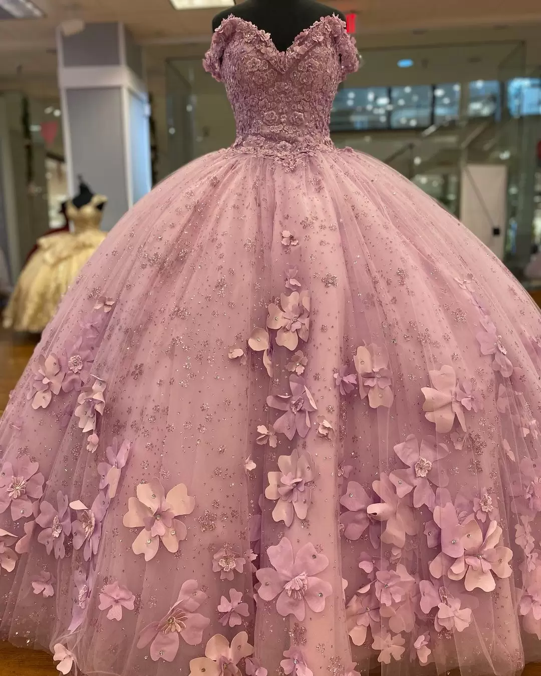 Pink Ballgown Wedding Dresses 2022 Bridal Gown Beaded with 3D ral Applique Sweep Train Sweetheart Necke Tulle Plus Size Custom Made Vestido De Novia