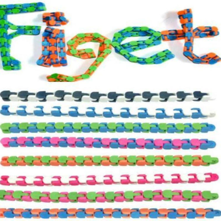 24 Links Wacky Tracks Snake Puzzle Snap And Click Sensory Fidget Toys Anxiety Stress Relief ADHD Needs Educational Party Keeps Fingers Busy 8 Colors DHL
24 Links Wacky Tracks Snake Puzzle Snap And Click Sensory Fidget Toys Anxiety Stress Relief ADHD Needs Educational Party Keeps Fingers Busy 8 Colors DHL