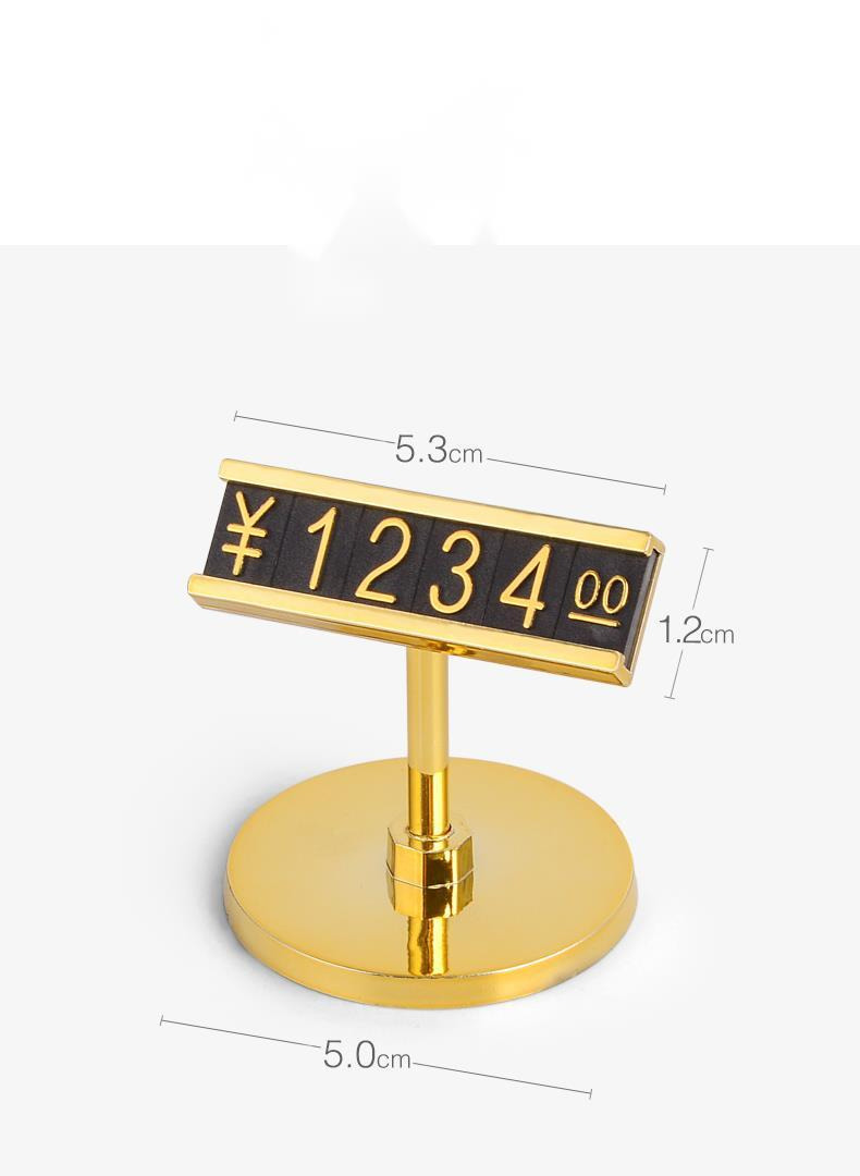 Jewelry Store Plastic Price Cube Numbers Jewellery Pricing Cubes Tag Plastic Bracket