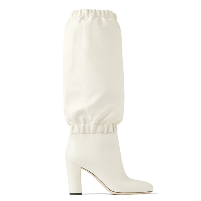 Boots Brand Elastic Pleated Pointed Toe Leather For Women Winter Slip-On Style Chunky High Heels Mid-Calf Long F1YJ, As pic
Boots Brand Elastic Pleated Pointed Toe Leather For Women Winter Slip-On Style Chunky High Heels Mid-Calf Long F1YJ, As pic