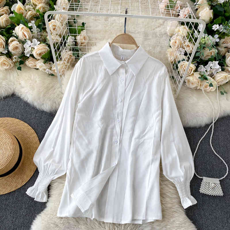 Nomikuma Women Elegant 2piece Suits Long Sleeve Causal Blouse Shirt + Belt Slim Waist O-neck Sweater Knitted Vest Sets 6D773 210427