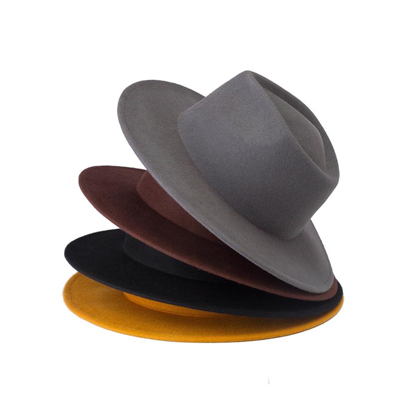 Wide Brim Hats 202110-HH2053A INS Style Autumn Winter Wool Felt CLASSIC Fedoras Cap Men Women Leisure Panama Jazz Hat, Black
Wide Brim Hats 202110-HH2053A INS Style Autumn Winter Wool Felt CLASSIC Fedoras Cap Men Women Leisure Panama Jazz Hat, Black