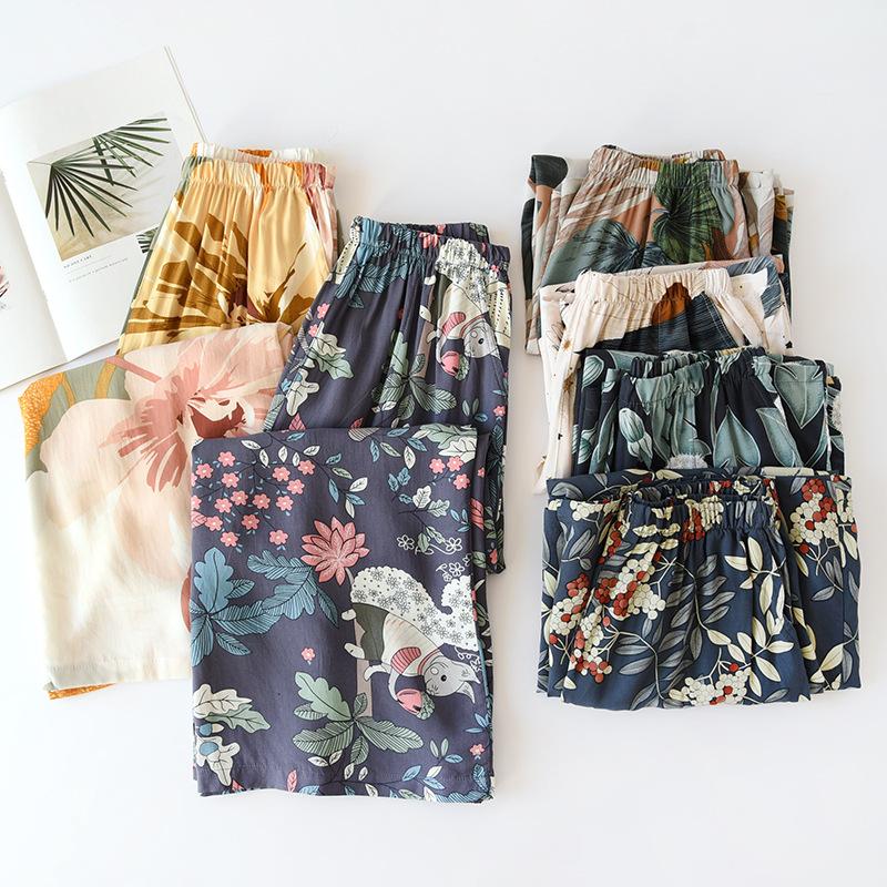 Women's Sleepwear Home Clothes 2021 Floral Print Wide Pants Comfortable Soft Summer Pajamas Casual Plus Size Lounge Wear, Black;red
Women's Sleepwear Home Clothes 2021 Floral Print Wide Pants Comfortable Soft Summer Pajamas Casual Plus Size Lounge Wear, Black;red