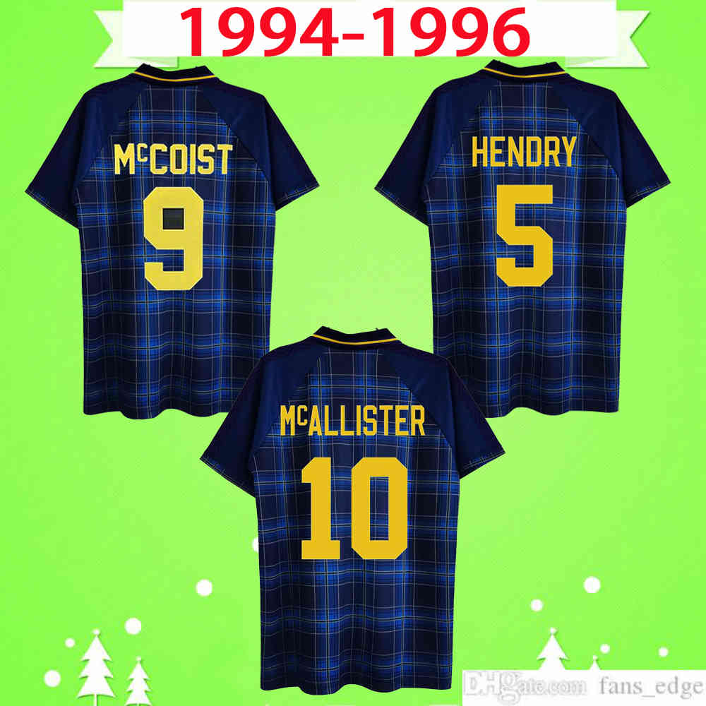 Scotland football shirt top uniform 1994 1995 1996 Retro soccer jersey classic vintage 94 95 96 Camiseta de futbol HENDRY McCOIST McALLISTER SPENCER, Black;yellow
Scotland football shirt top uniform 1994 1995 1996 Retro soccer jersey classic vintage 94 95 96 Camiseta de futbol HENDRY McCOIST McALLISTER SPENCER, Black;yellow
