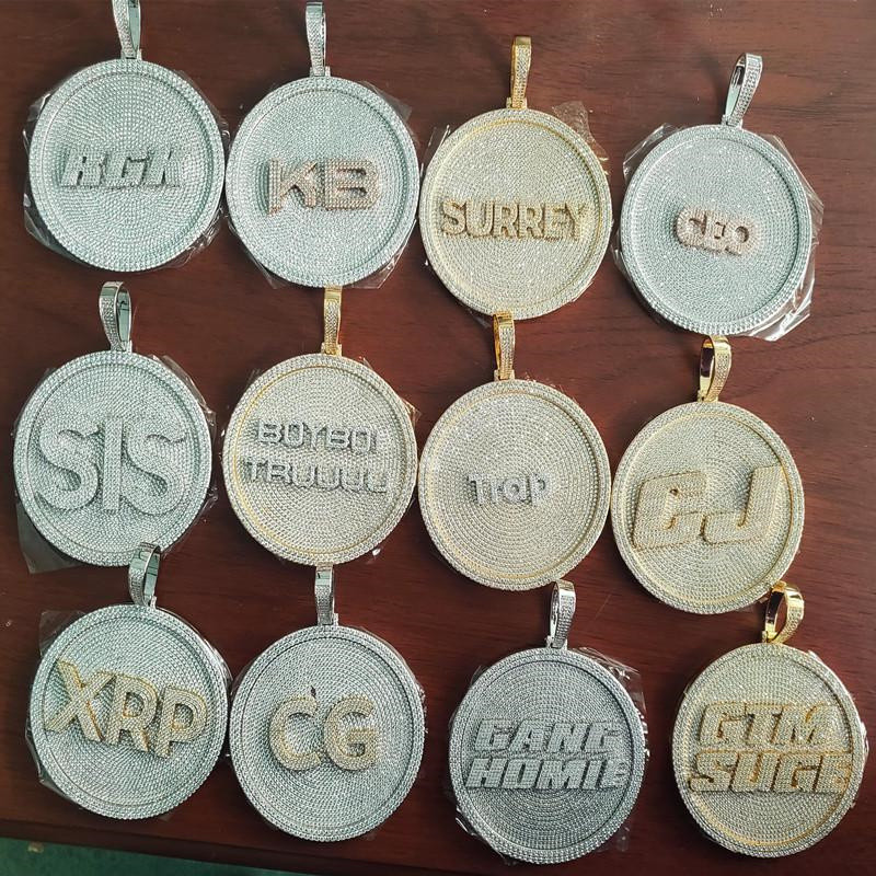 Mens Bling Jewelry Gold Plated Full CZ Iced Out Custom Name Letters Pendant Necklace for Men Women Hip Hop Gift
Mens Bling Jewelry Gold Plated Full CZ Iced Out Custom Name Letters Pendant Necklace for Men Women Hip Hop Gift