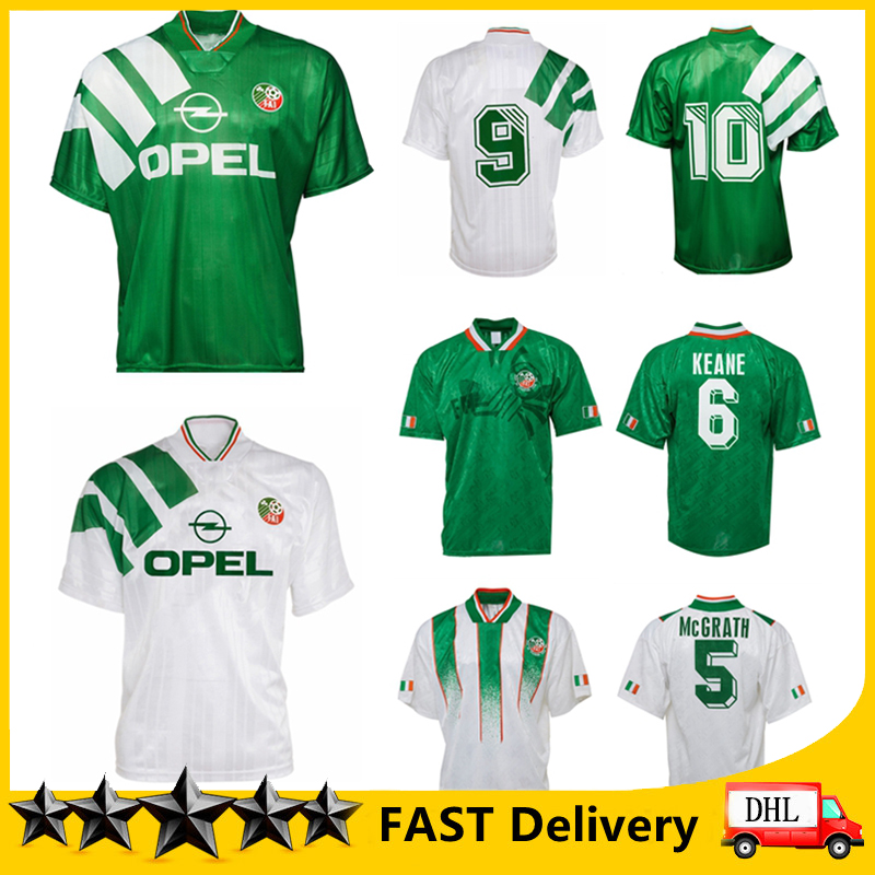 1994 Ireland retro soccer jersey 1994 world cup Ireland home classic jersey vintage Irish TOWNSEND Keane STAUNTON HOUGHTON football shirts, Black;yellow
1994 Ireland retro soccer jersey 1994 world cup Ireland home classic jersey vintage Irish TOWNSEND Keane STAUNTON HOUGHTON football shirts, Black;yellow