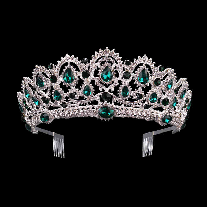 KMVEXO Green Red Blue Crystal Tiaras Vintage Rhinestone Pageant Crowns With Comb Baroque Wedding Hair Jewelry Accessories
KMVEXO Green Red Blue Crystal Tiaras Vintage Rhinestone Pageant Crowns With Comb Baroque Wedding Hair Jewelry Accessories