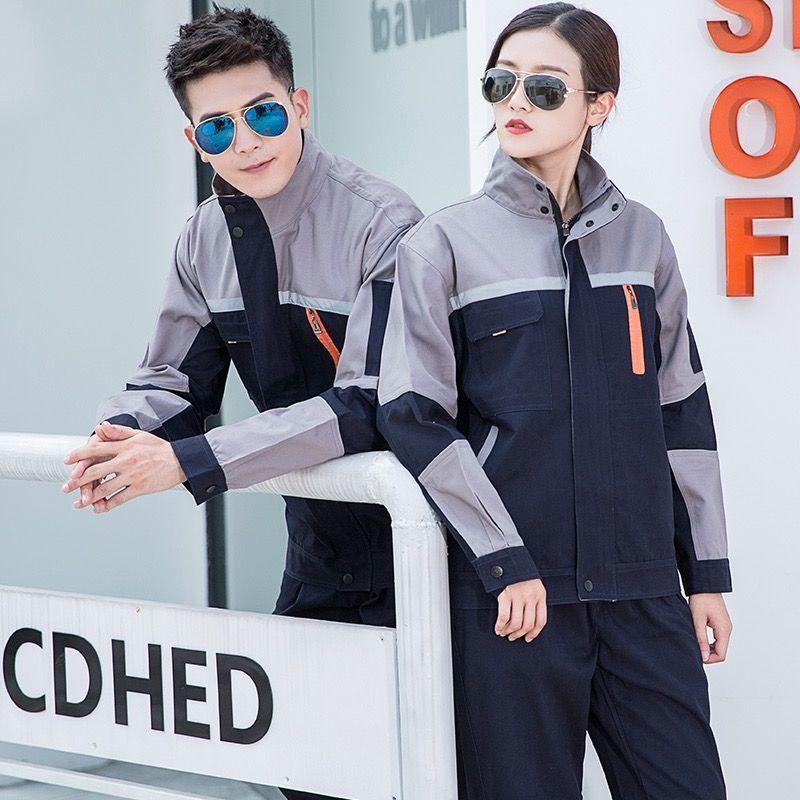 Long Sleeve Work Clothes Suit Men's Women's Wear-resistant Customized Auto Repair Labor Protection Factory Workshop Tracksuit Tracksuits