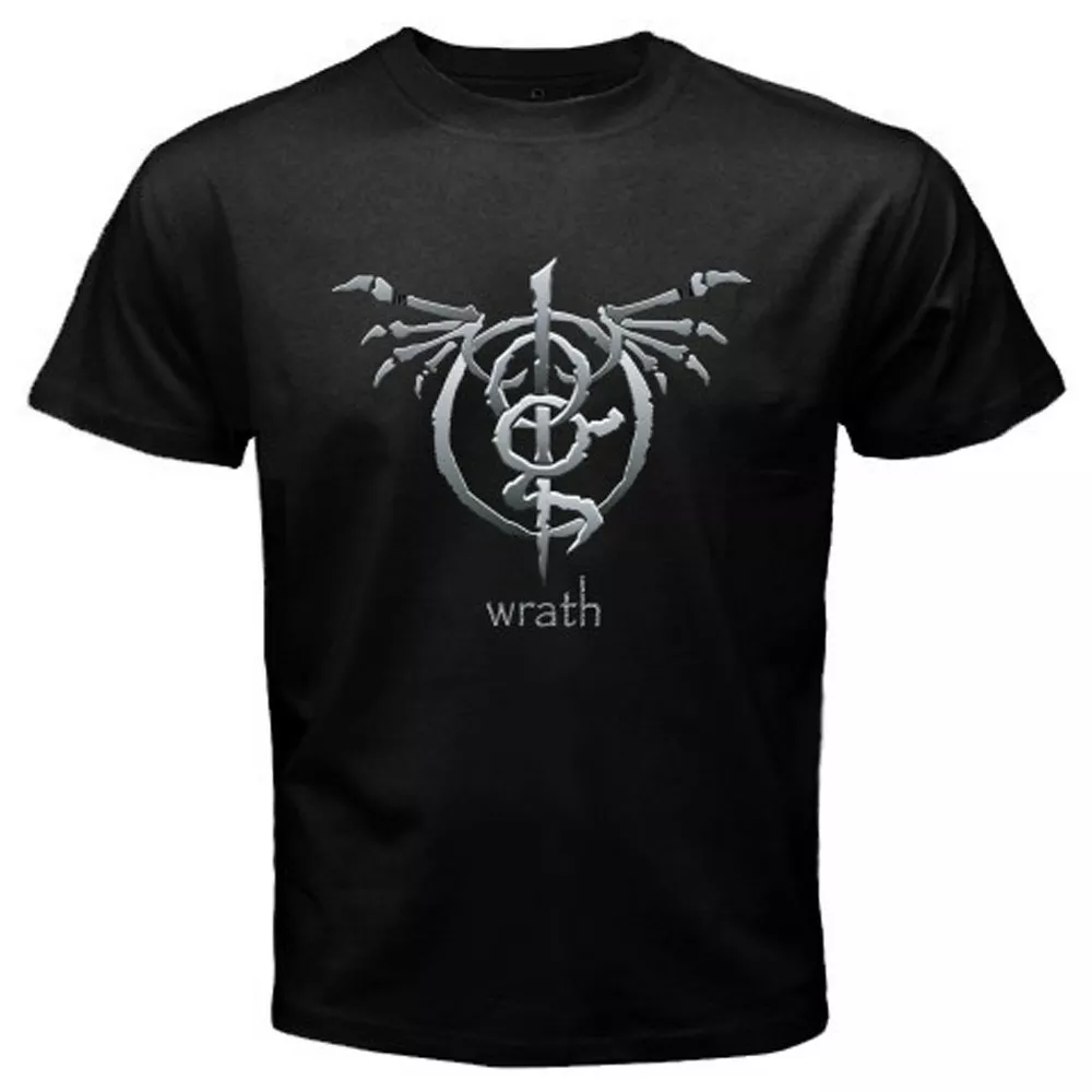 New Lamb of God Wrath Logo Men's Black T-Shirt Size S-3XL