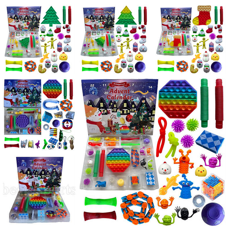 Stock! 24pcs/Set Christmas Fidget Toys Xmas Countdown Calendar Blind Boxes Sensory Pack 5 Styles Advent Calendar Christmas Box ZZA3433
Stock! 24pcs/Set Christmas Fidget Toys Xmas Countdown Calendar Blind Boxes Sensory Pack 5 Styles Advent Calendar Christmas Box ZZA3433