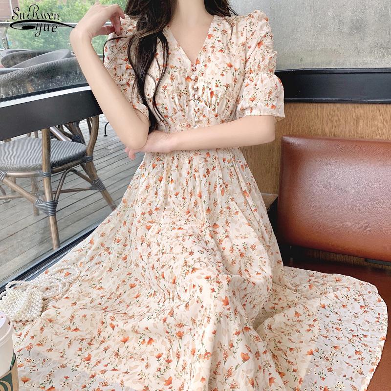 Casual Dresses Floral Dress Women Summer 2022 Puff Sleeve Plus Size Long Party Lady Loose Printed Elegant Robes 15467, Black;gray
Casual Dresses Floral Dress Women Summer 2022 Puff Sleeve Plus Size Long Party Lady Loose Printed Elegant Robes 15467, Black;gray
