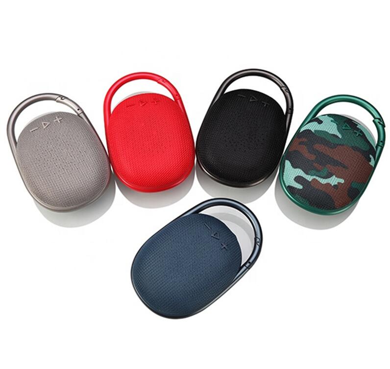 JHLClip4 Mini Wireless Bluetooth Speaker Portable Outdoor Sports Audio Double Horn Speakers with many colors to choose