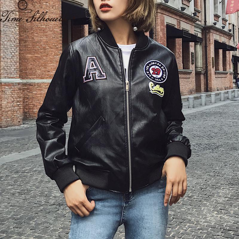 Women's Leather & Faux Fashion Jacket Women Autumn Soft Embroidery Zipper Motorcycle Pu Ladies Basic Street Coat H02, Black
Women's Leather & Faux Fashion Jacket Women Autumn Soft Embroidery Zipper Motorcycle Pu Ladies Basic Street Coat H02, Black