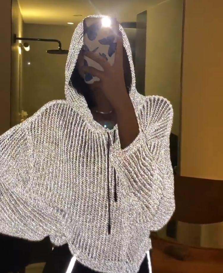 Women's Sweaters Feminino Loose Hooded Hollow Knit Sweater 2021 Summer Thin Reflective Long-sleeved Knitted Computer Sleeve, Gray
Women's Sweaters Feminino Loose Hooded Hollow Knit Sweater 2021 Summer Thin Reflective Long-sleeved Knitted Computer Sleeve, Gray
