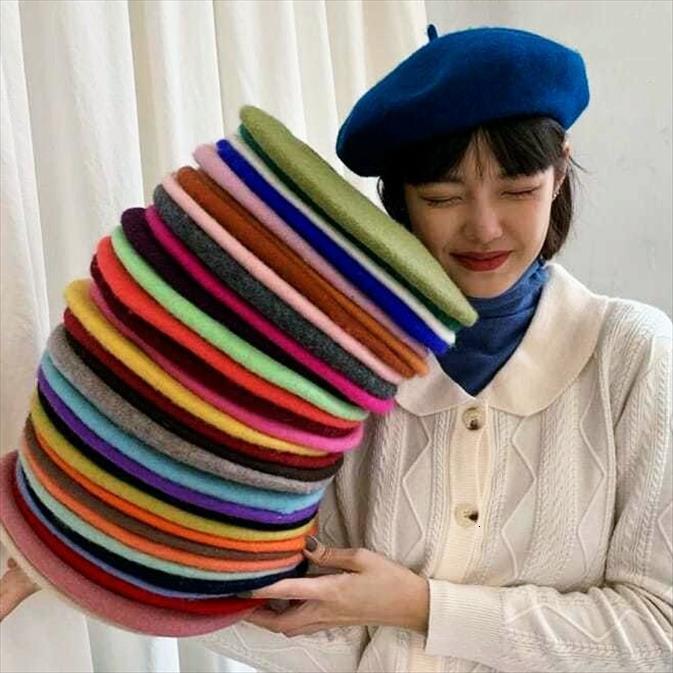women wool berets french artist style warm winter beanie hat retro plain beret solid color elegant lady all matched autumn, Blue;gray
women wool berets french artist style warm winter beanie hat retro plain beret solid color elegant lady all matched autumn, Blue;gray