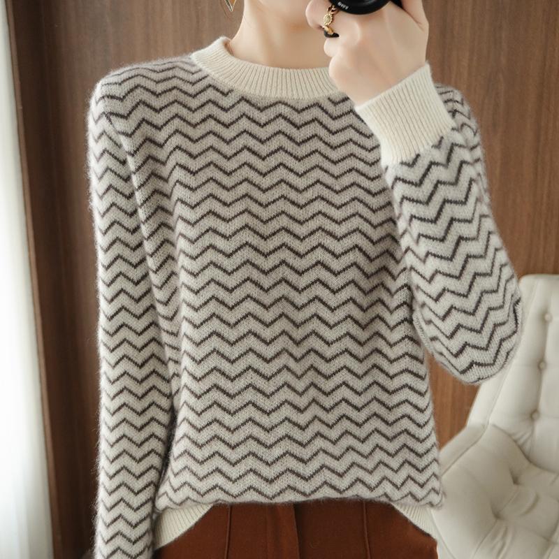 Women' Sweaters 2021 Autumn Winter 100%Pure Wool Cashmere Sweater Women' Fashion O-Neck Large Size Pullover Thick Knit Striped Base Shirt F, Blue
Women' Sweaters 2021 Autumn Winter 100%Pure Wool Cashmere Sweater Women' Fashion O-Neck Large Size Pullover Thick Knit Striped Base Shirt F, Blue