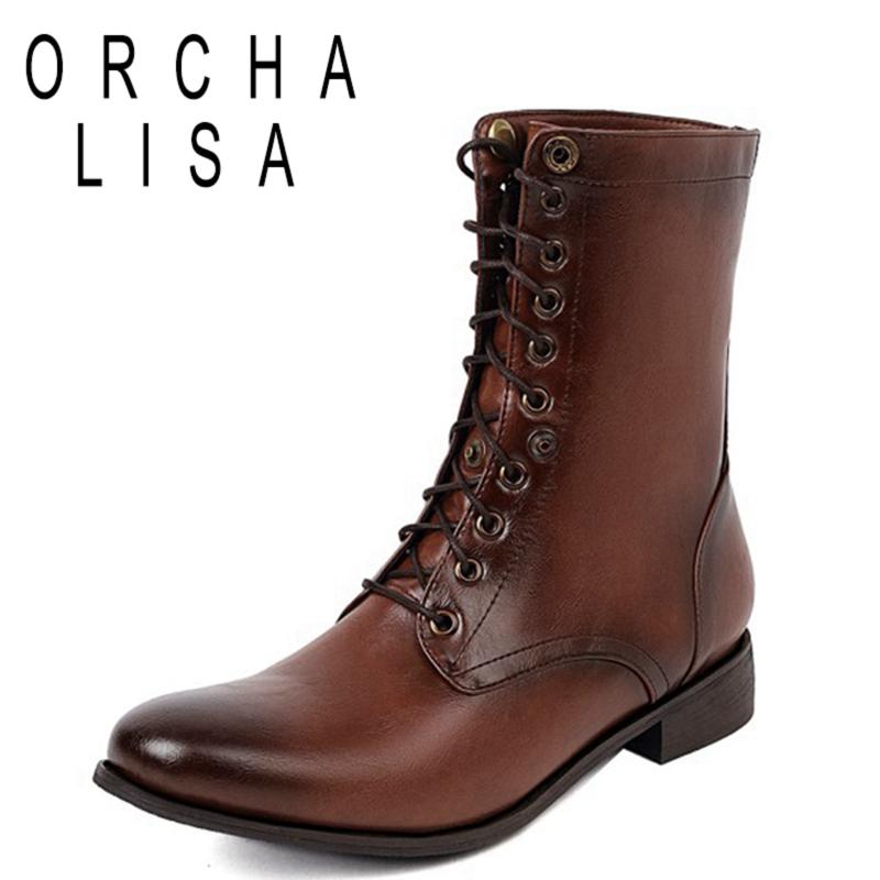 Boots ORCHALISA 2021 Lady Retro Knight Mid Calf Fold Pointed Toe Lace Up Short Plush Low Thick Heel Size 38-48 Black Brown A4426
Boots ORCHALISA 2021 Lady Retro Knight Mid Calf Fold Pointed Toe Lace Up Short Plush Low Thick Heel Size 38-48 Black Brown A4426