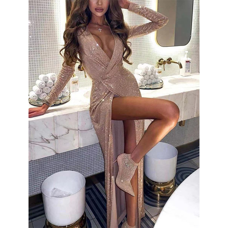 Women's Sheath Dress Blushing Pink Long Sleeve Solid Color Sequins Split Fall Winter V Neck Elegant Sexy Party 2021, Black;gray
Women's Sheath Dress Blushing Pink Long Sleeve Solid Color Sequins Split Fall Winter V Neck Elegant Sexy Party 2021, Black;gray
