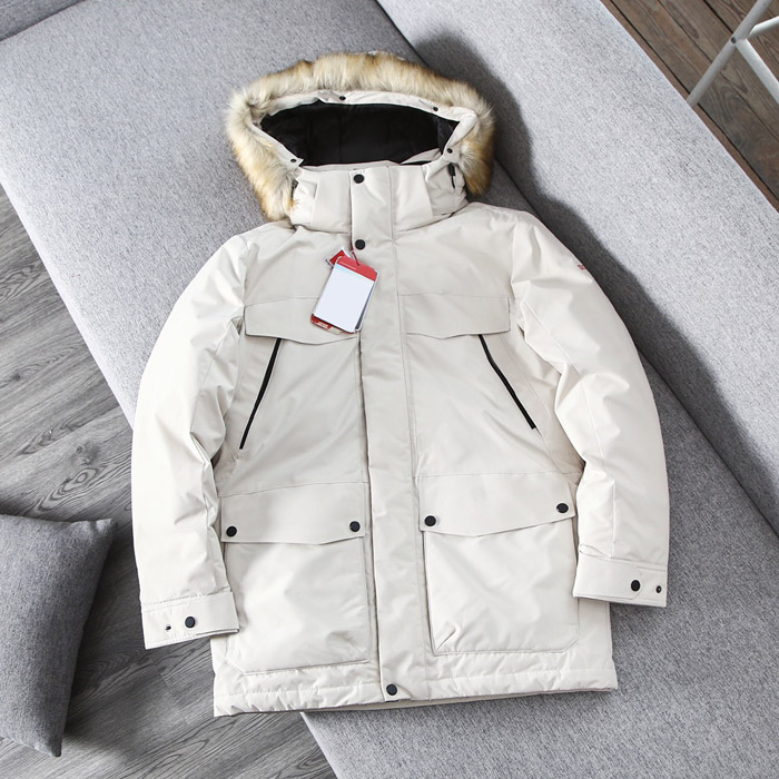 2022 Winter outdoor leisure sports Mid-length down jacket white duck windproof parker long collar cap warm real wolf fur stylish classic adventure, Customize
2022 Winter outdoor leisure sports Mid-length down jacket white duck windproof parker long collar cap warm real wolf fur stylish classic adventure, Customize