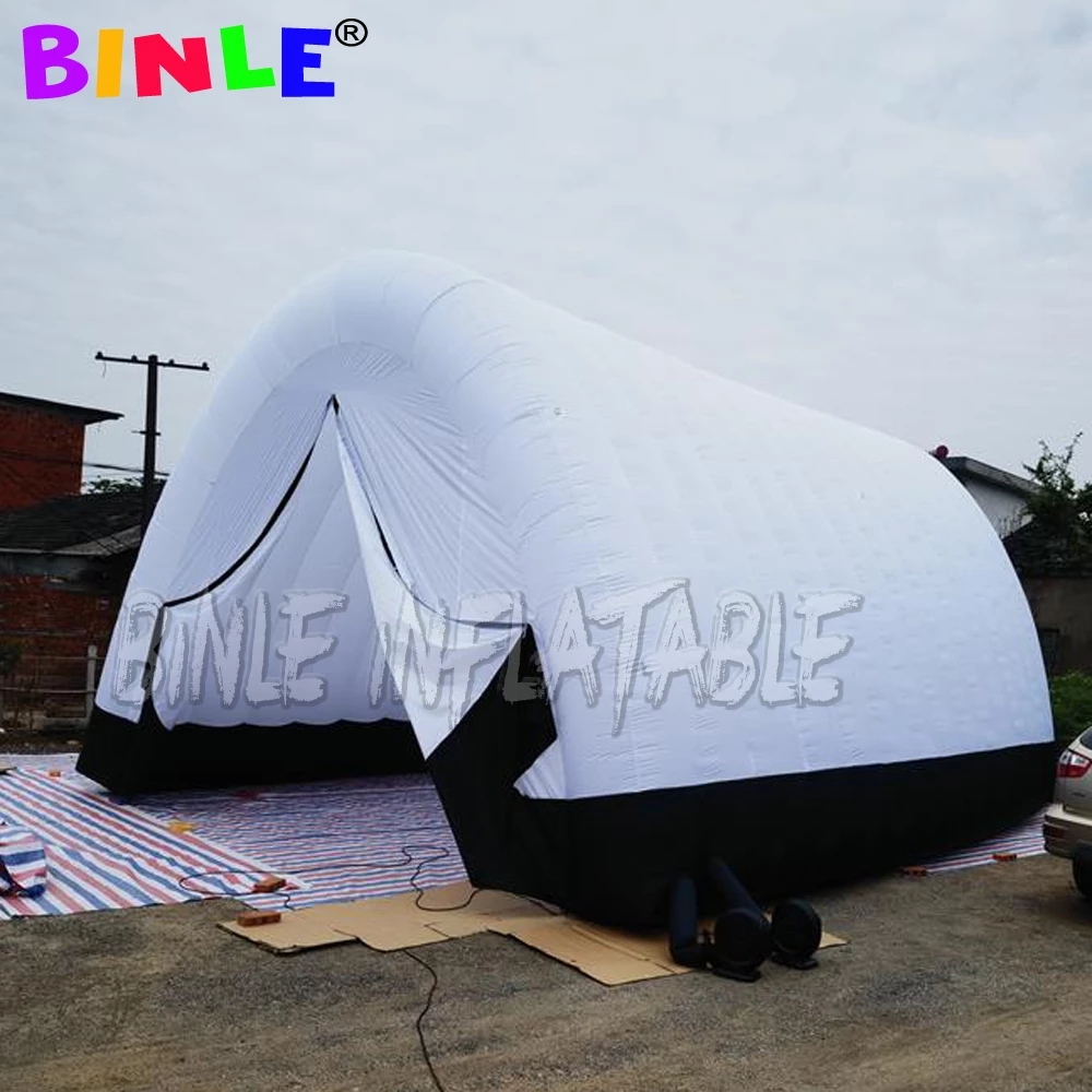 White huge inflatable tunnel tent with full cover for event blow up arch shape channel toy archs tunnels sport entrance balloon