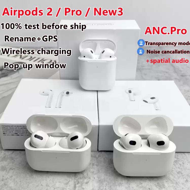 AirPods Pro Wirless Earphones real serial NO. Metal closure connector Rename GPS Wireless Charging Bluetooth Headphones with In-Ear Detection, White
AirPods Pro Wirless Earphones real serial NO. Metal closure connector Rename GPS Wireless Charging Bluetooth Headphones with In-Ear Detection, White