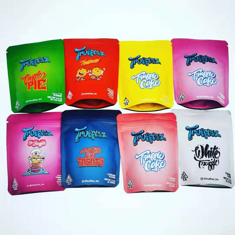 3.5g mylar zipper bag resealable edibles packaging trufflez 11 designs stand up pouch smell proof
3.5g mylar zipper bag resealable edibles packaging trufflez 11 designs stand up pouch smell proof