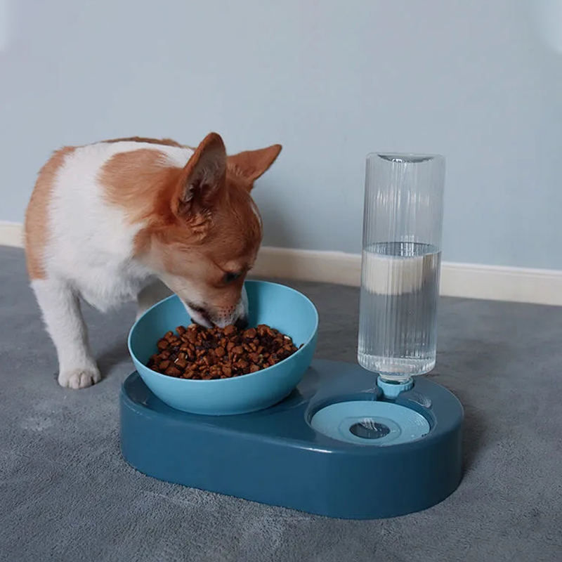 Pet Drinker Feeder Slow Food Dual Purpose Pet Bowl Dog Food Feeder Cat Puppy Feeding Supplies Small Dog Accessories