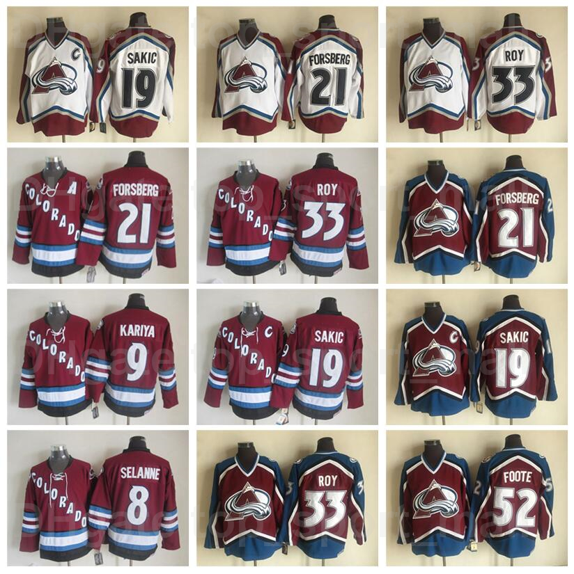 Colorado Avalanche Vintage Classic 52 Adam Foote Jersey Retro Hockey 19 Joe Sakic 33 Patrick Roy 9 Paul Kariya 8 Teemu Selanne 21 Peter Fors, Black;red
Colorado Avalanche Vintage Classic 52 Adam Foote Jersey Retro Hockey 19 Joe Sakic 33 Patrick Roy 9 Paul Kariya 8 Teemu Selanne 21 Peter Fors, Black;red